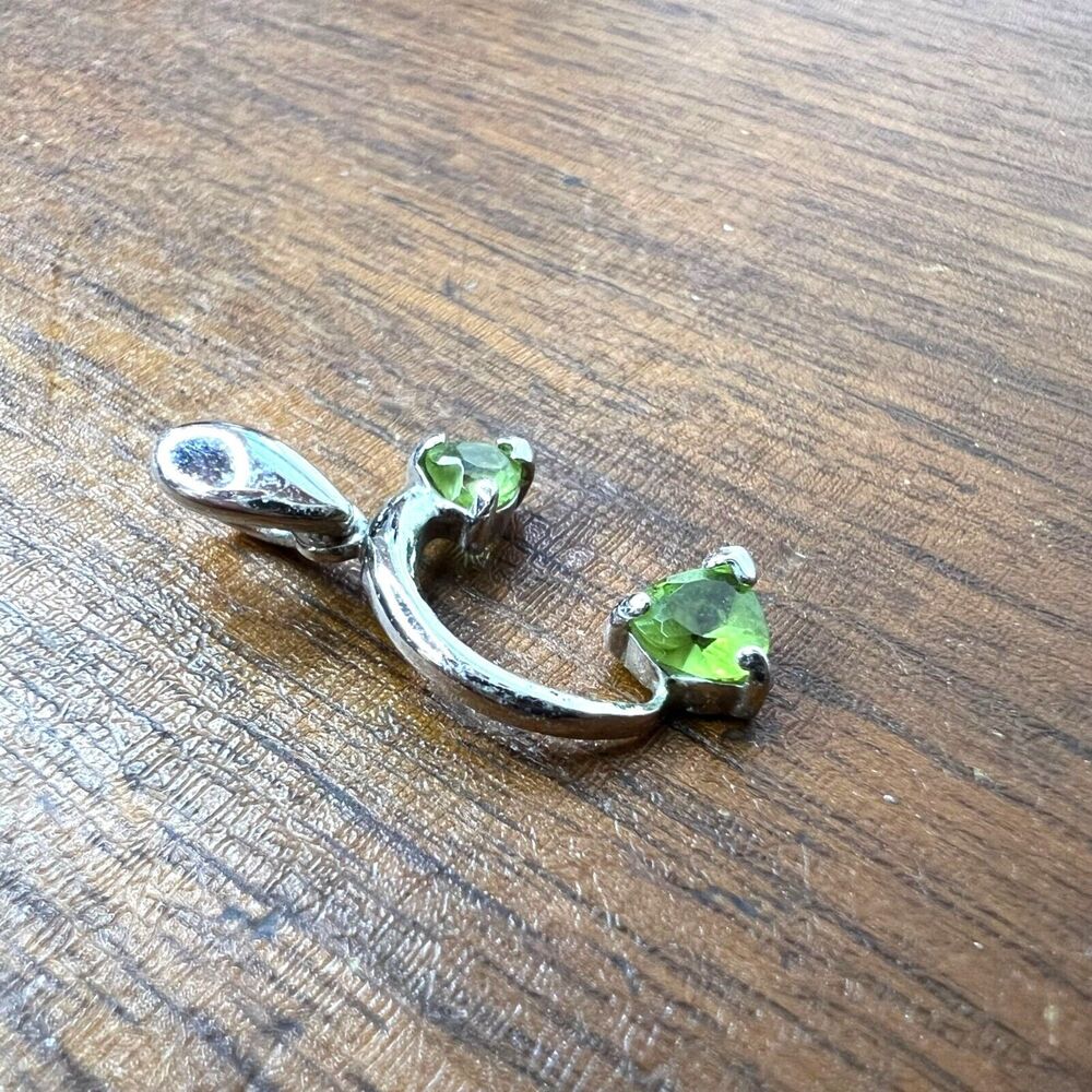 Peora Peridot Sterling Silver Necklace Pendant - Picture 7 of 16